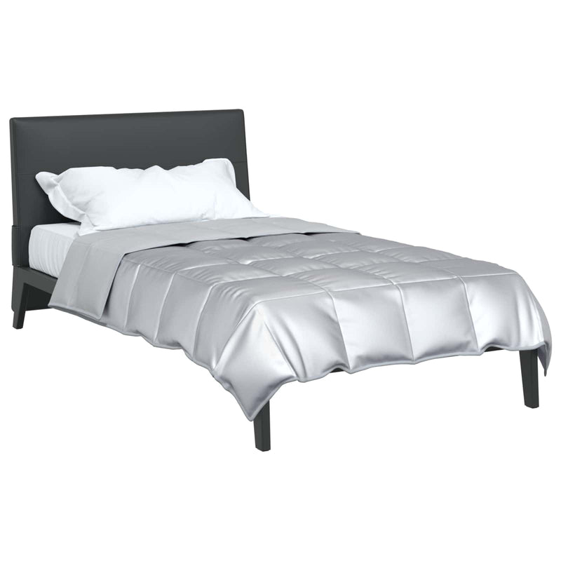 Load image into Gallery viewer, Vidaxl vol jaar dekbed zilver 220 x 155 cm satijn en microfiber
