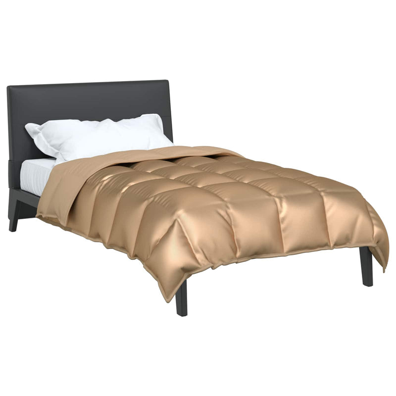 Load image into Gallery viewer, Vidaxl winter dekbed goud 200 x 155 cm satijn en microfiber
