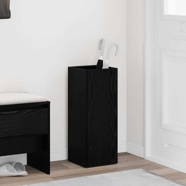 Vidaxl paraplu standaard zwart eiken 25 x 24,5 x 64 cm bewerkt hout