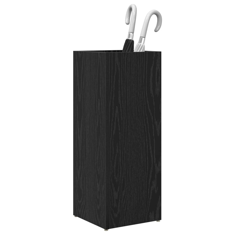 Load image into Gallery viewer, Vidaxl paraplu standaard zwart eiken 25 x 24,5 x 64 cm bewerkt hout
