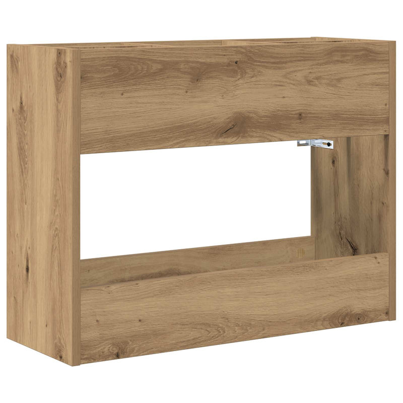 Load image into Gallery viewer, Vidaxl paraplu standaard artisan eiken 65 x 24 x 50 cm bewerkt hout
