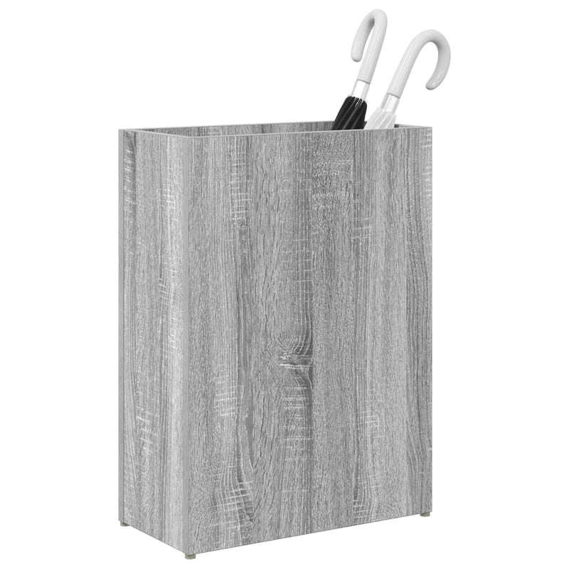 Load image into Gallery viewer, Vidaxl paraplu standaard grijs sonoma 40 x 20 x 55,5 cm bewerkt hout
