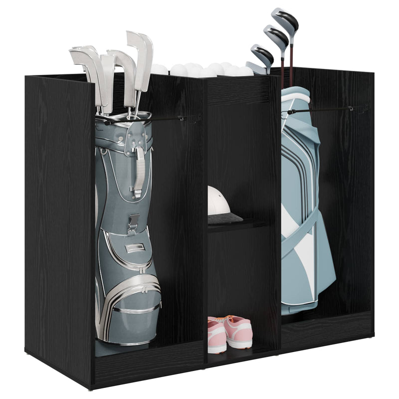 Load image into Gallery viewer, Vidaxl golfkast effen zwart eiken 102 x 45 x 85,5 cm
