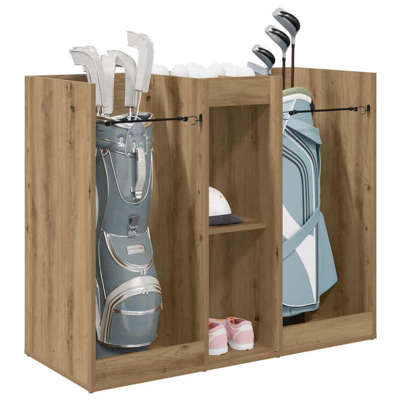 Load image into Gallery viewer, Vidaxl golfkast effen artisan eiken 102 x 45 x 85,5 cm
