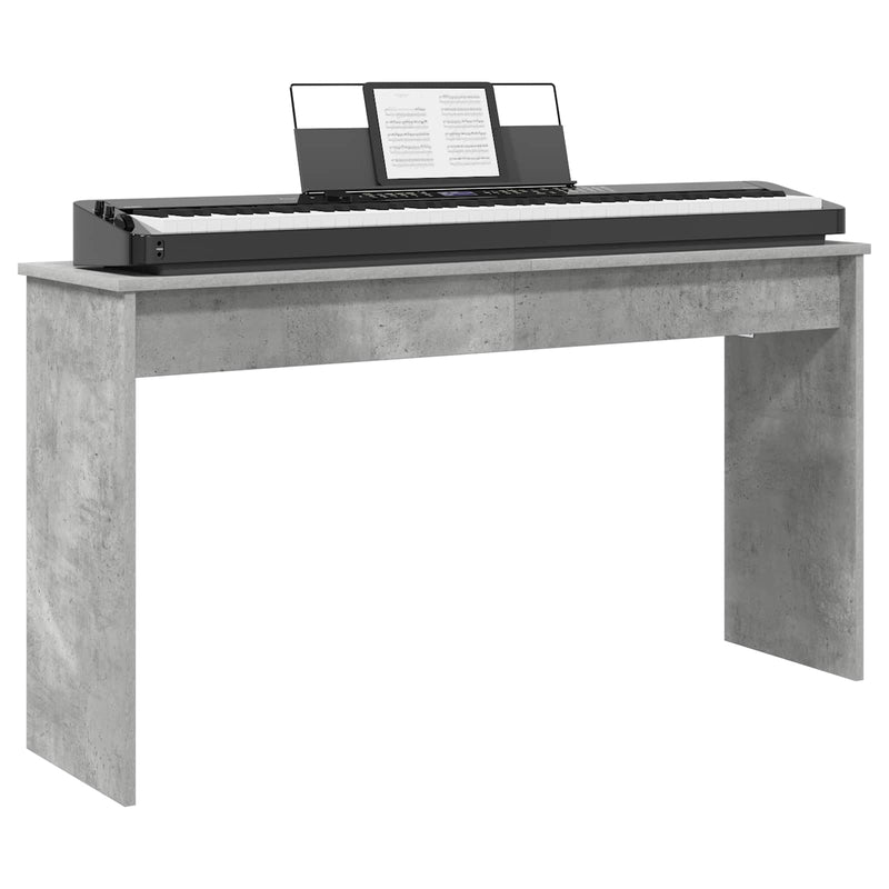 Load image into Gallery viewer, Vidaxl keyboardstand beton grijs 120 x 32 x 64 cm bewerkt hout
