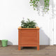 Vidaxl tuin bloempot wasbruin 40 x 40 x 39 cm massief grenenhout