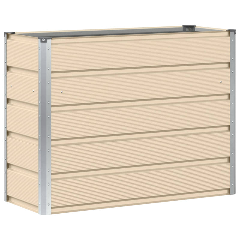 Load image into Gallery viewer, Vidaxl plantenbak ivoor 100 x 40 x 75 cm staal
