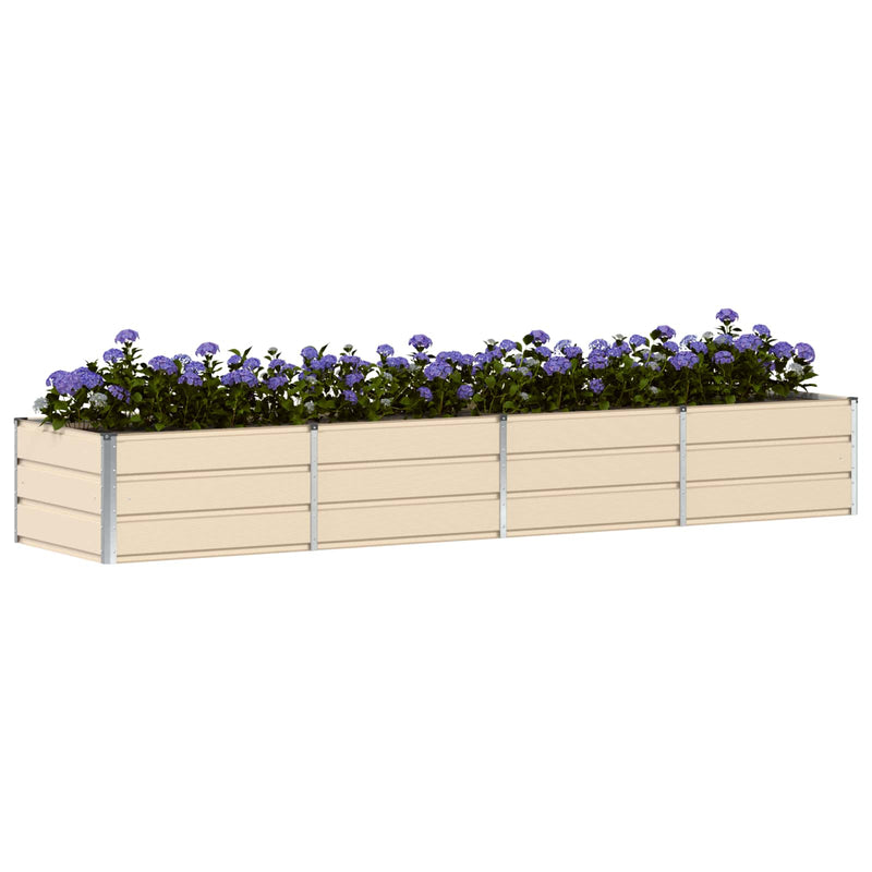 Load image into Gallery viewer, Vidaxl plantenbak ivoor 320 x 80 x 45 cm staal
