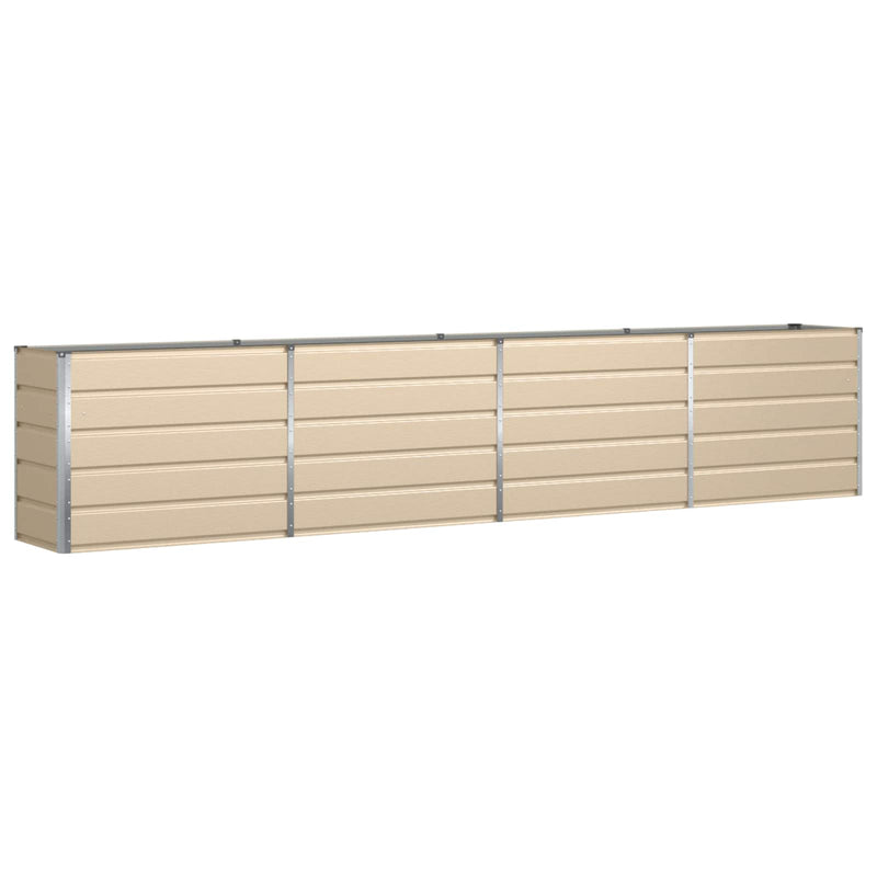 Load image into Gallery viewer, Vidaxl plantenbak ivoor 480 x 50 x 45 cm gegalvaniseerd staal

