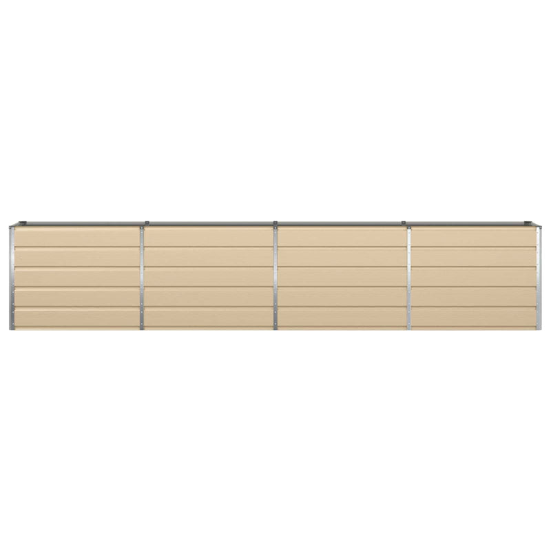 Load image into Gallery viewer, Vidaxl plantenbak ivoor 480 x 50 x 45 cm gegalvaniseerd staal
