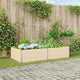 Vidaxl plantenbak ivoor 195 x 100 x 45 cm gegalvaniseerd staal
