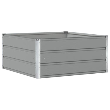 Vidaxl plantenbak lichtgrijs 100 x 100 x 45 cm staal