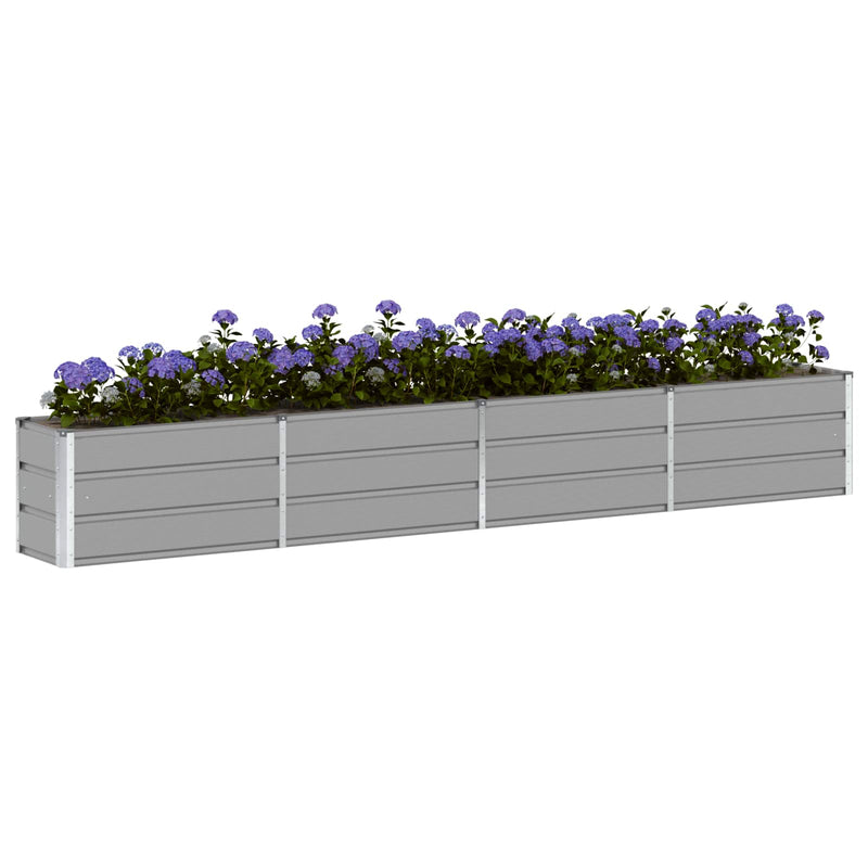 Load image into Gallery viewer, Vidaxl plantenbak lichtgrijs 320 x 40 x 45 cm staal
