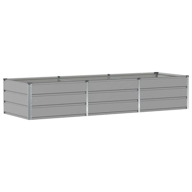 Vidaxl plantenbak lichtgrijs 240 x 80 x 45 cm staal