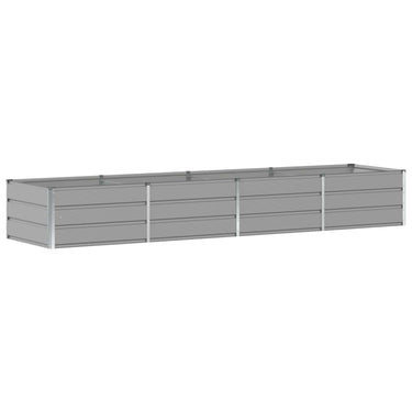 Vidaxl plantenbak lichtgrijs 320 x 80 x 45 cm staal