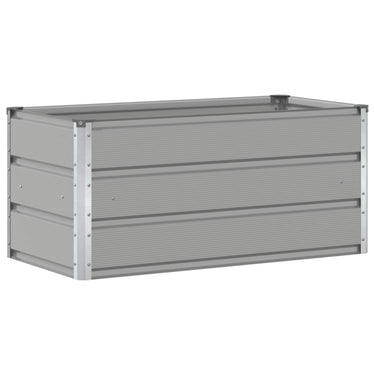 Vidaxl plantenbak lichtgrijs 100 x 50 x 45 cm gegalvaniseerd staal