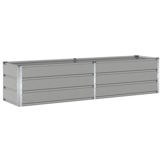 Vidaxl plantenbak lichtgrijs 480 x 50 x 45 cm gegalvaniseerd staal