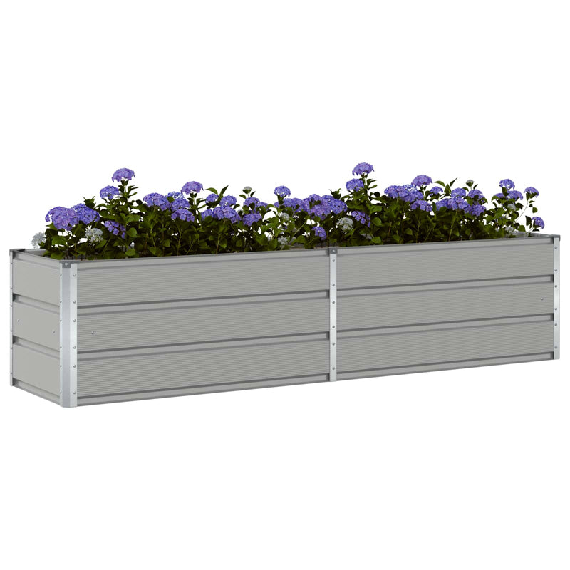 Load image into Gallery viewer, Vidaxl plantenbak lichtgrijs 480 x 50 x 45 cm gegalvaniseerd staal
