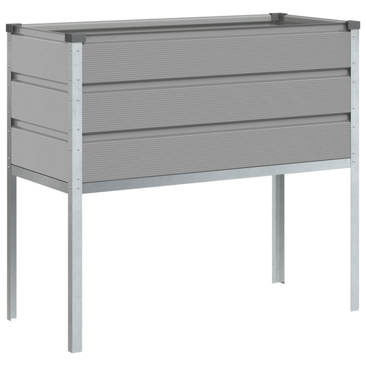 Vidaxl plantenbak lichtgrijs 100 x 45 x 90 cm gegalvaniseerd staal