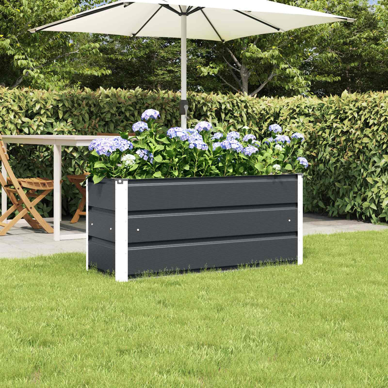 Load image into Gallery viewer, Vidaxl plantenbak antraciet 100 x 40 x 45 cm staal
