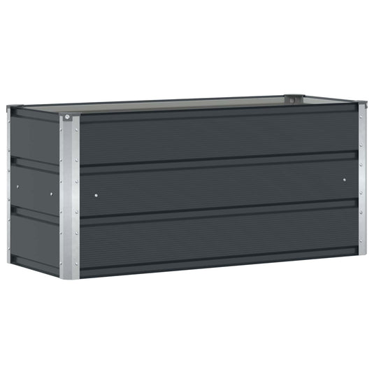 Vidaxl plantenbak antraciet 100 x 40 x 45 cm staal