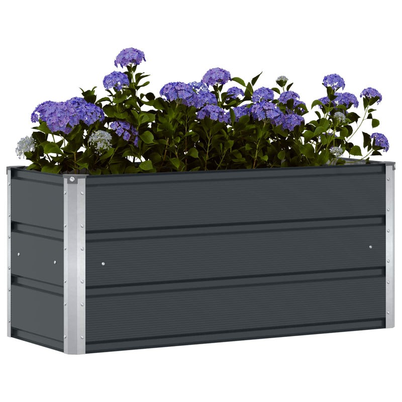 Load image into Gallery viewer, Vidaxl plantenbak antraciet 100 x 40 x 45 cm staal
