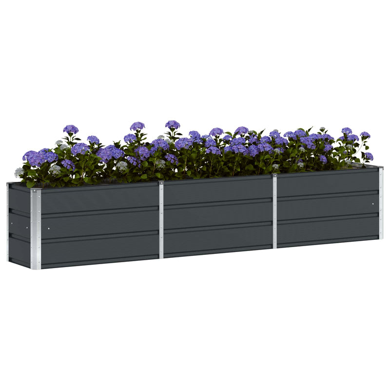 Load image into Gallery viewer, Vidaxl plantenbak antraciet 240 x 40 x 45 cm staal
