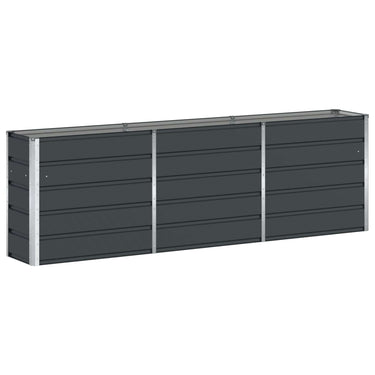 Vidaxl plantenbak antraciet 160 x 40 x 75 cm staal