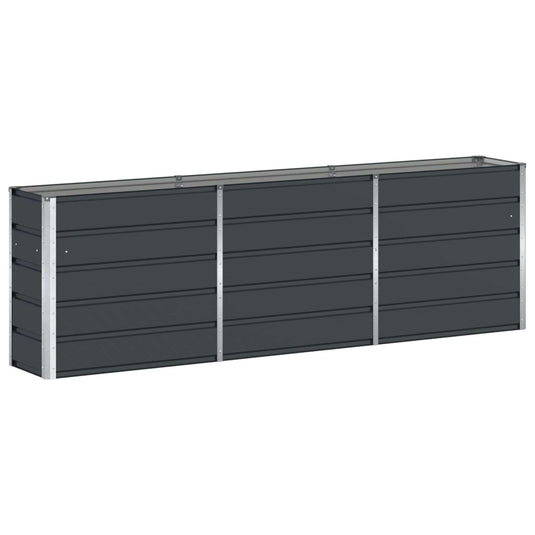 Vidaxl plantenbak antraciet 160 x 40 x 75 cm staal