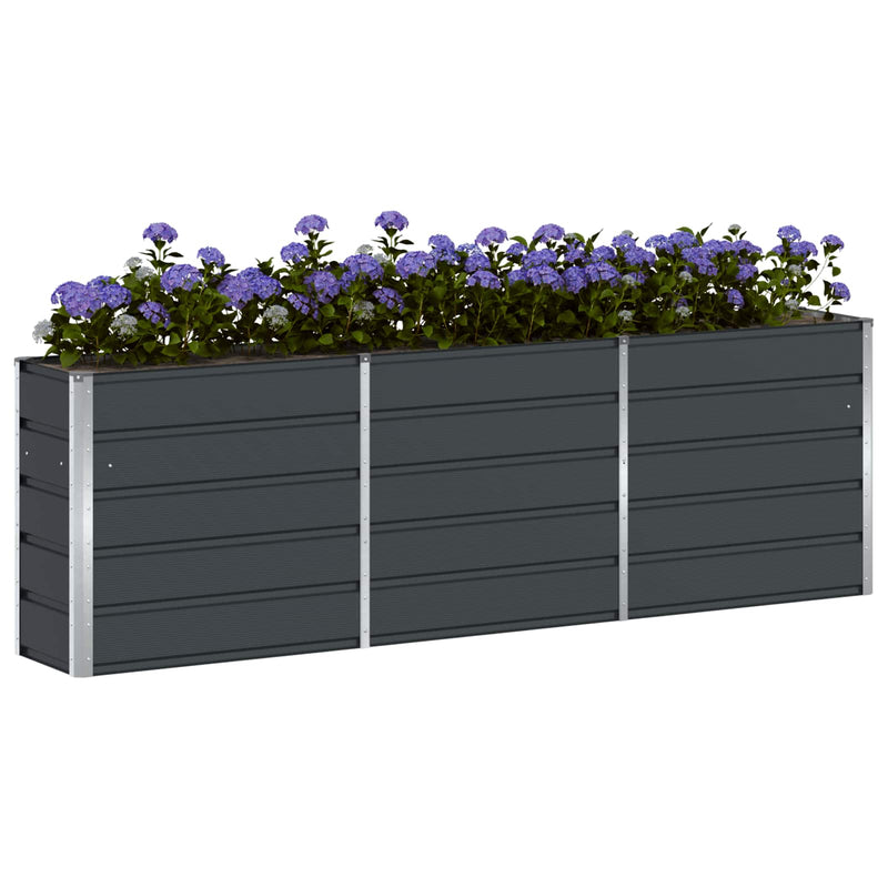 Load image into Gallery viewer, Vidaxl plantenbak antraciet 160 x 40 x 75 cm staal
