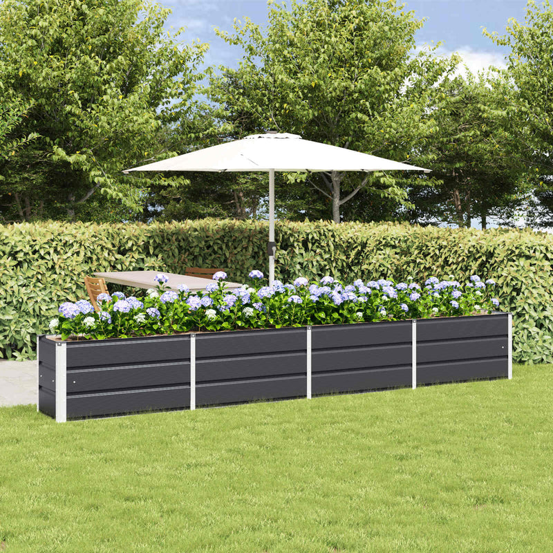 Load image into Gallery viewer, Vidaxl plantenbak antraciet 320 x 40 x 45 cm staal
