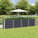 Vidaxl plantenbak antraciet 160 x 40 x 75 cm staal