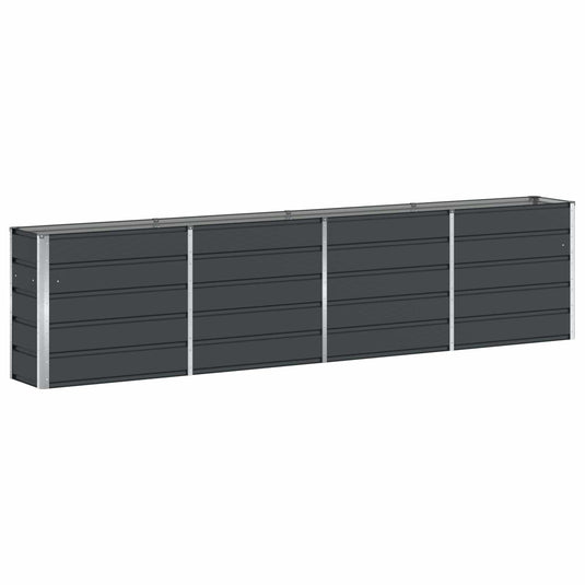 Vidaxl plantenbak antraciet 160 x 40 x 75 cm staal