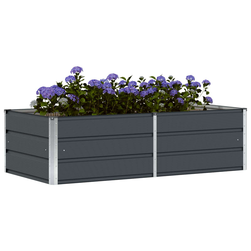 Load image into Gallery viewer, Vidaxl plantenbak antraciet 160 x 80 x 45 cm staal
