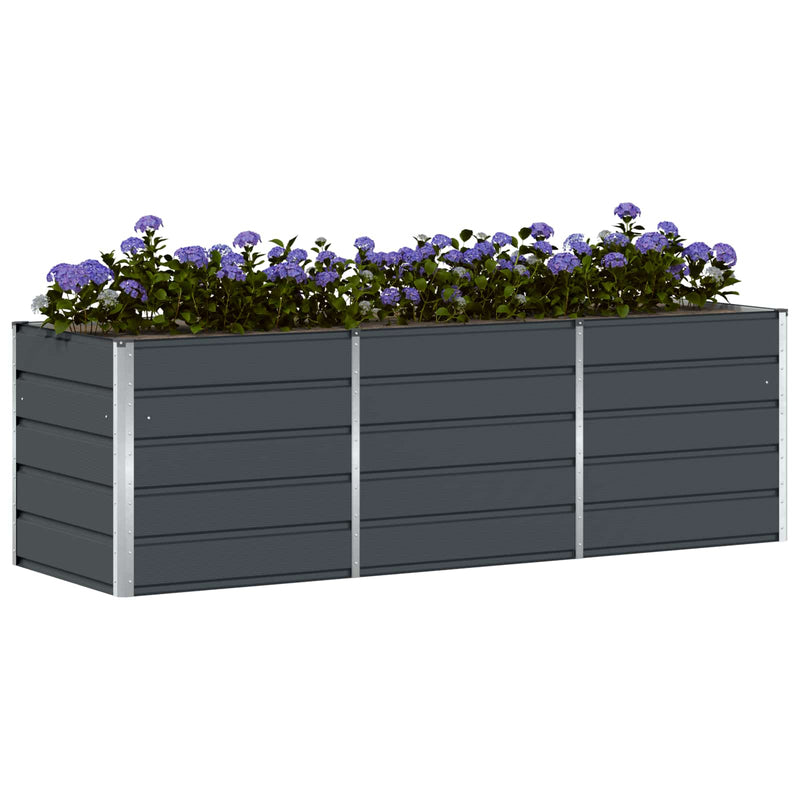 Load image into Gallery viewer, Vidaxl plantenbak antraciet 240 x 80 x 75 cm staal

