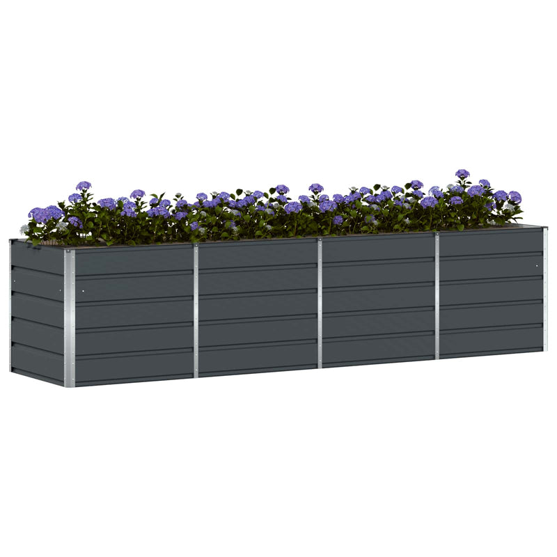 Load image into Gallery viewer, Vidaxl plantenbak antraciet 240 x 80 x 75 cm staal
