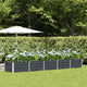 Vidaxl plantenbak antraciet 400 x 80 x 45 cm staal
