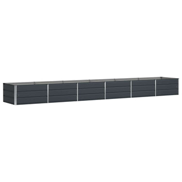 Vidaxl plantenbak antraciet 480 x 80 x 45 cm staal