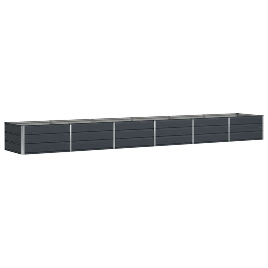 Vidaxl plantenbak antraciet 480 x 80 x 45 cm staal