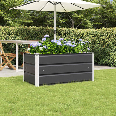 Vidaxl plantenbak antraciet 100 x 50 x 45 cm gegalvaniseerd staal