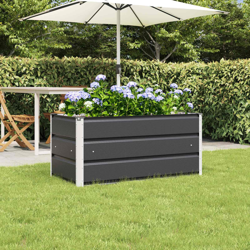 Load image into Gallery viewer, Vidaxl plantenbak antraciet 100 x 50 x 45 cm gegalvaniseerd staal
