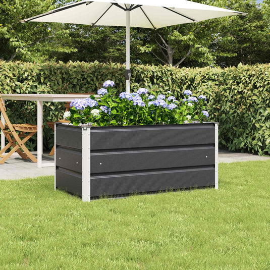 Vidaxl plantenbak antraciet 100 x 50 x 45 cm gegalvaniseerd staal