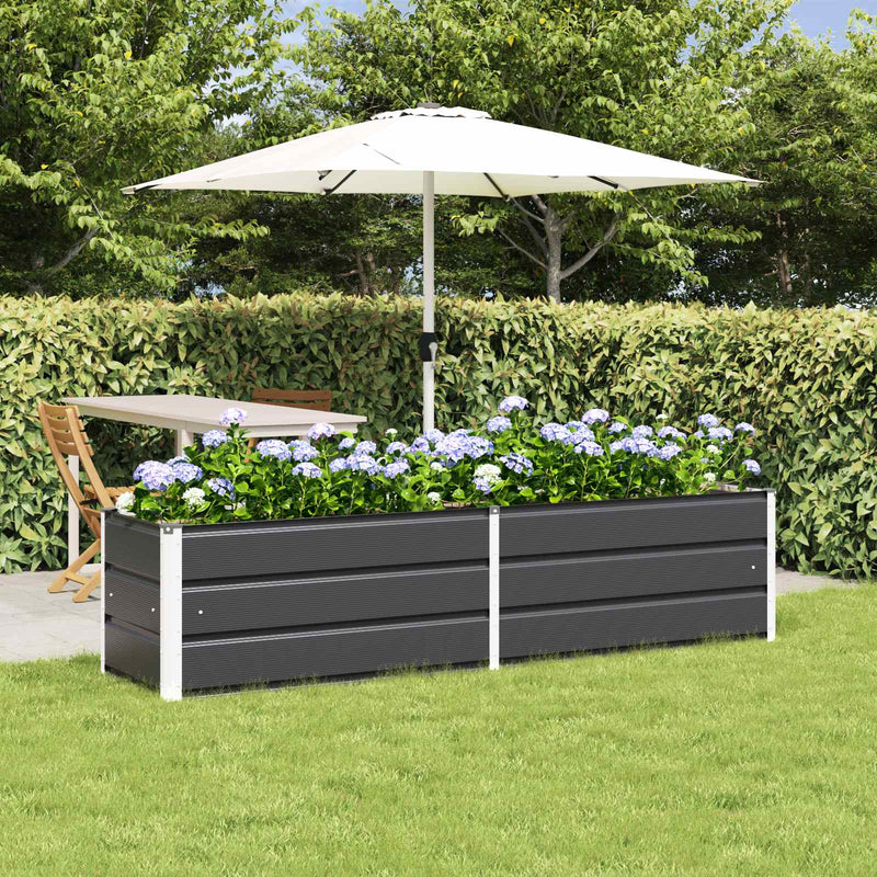 Load image into Gallery viewer, Vidaxl plantenbak antraciet 480 x 50 x 45 cm gegalvaniseerd staal
