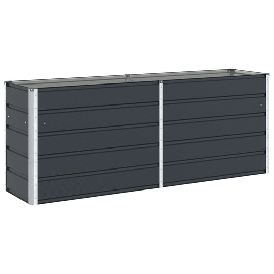 Vidaxl plantenbak antraciet 480 x 50 x 45 cm gegalvaniseerd staal