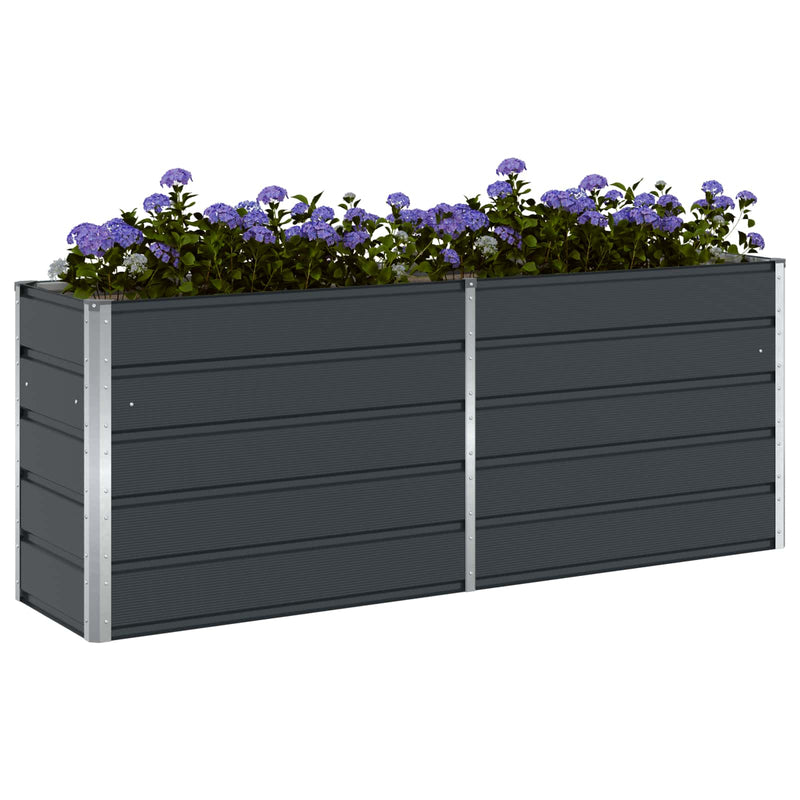 Load image into Gallery viewer, Vidaxl plantenbak antraciet 480 x 50 x 45 cm gegalvaniseerd staal
