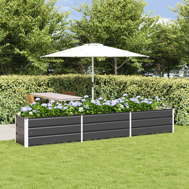 Vidaxl plantenbak antraciet 480 x 50 x 45 cm gegalvaniseerd staal