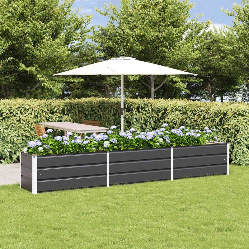 Load image into Gallery viewer, Vidaxl plantenbak antraciet 480 x 50 x 45 cm gegalvaniseerd staal
