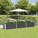Vidaxl plantenbak antraciet 480 x 50 x 45 cm gegalvaniseerd staal