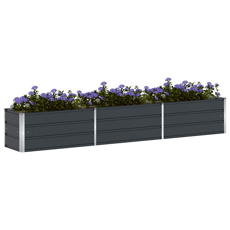 Load image into Gallery viewer, Vidaxl plantenbak antraciet 480 x 50 x 45 cm gegalvaniseerd staal
