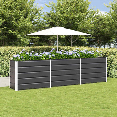 Vidaxl plantenbak antraciet 480 x 50 x 45 cm gegalvaniseerd staal
